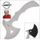 Hache de Lancer Hibben Gil Pro Thrower Axe Stainless Blade Leather Sheath GH0866 - Livraison Gratuite
