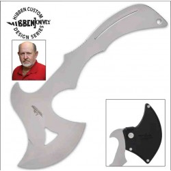 Hache de Lancer Hibben Gil Pro Thrower Axe Stainless Blade Leather Sheath GH0866 - Livraison Gratuite