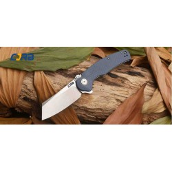 Couteau CJRB Cutlery Crag Recoil-Lock Gray Lame Acier D2 Manche G10 Linerlock Clip J1904RGYF - Livraison Gratuite