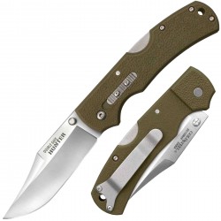 Couteau Cold Steel Double Safe Hunter Green Lame 8Cr13MoV Manche GFN LockBack Clip CS23JC - Livraison Gratuite