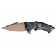 Couteau SIG Sauer X5 SIG Emperor Scorpion Lame 154CM Spear Point Manche Alu Button Lock Made USA SIG36570 - Livraison Gratuite