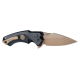 Couteau SIG Sauer X5 SIG Emperor Scorpion Lame 154CM Spear Point Manche Alu Button Lock Made USA SIG36570 - Livraison Gratuite