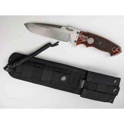 Couteau Tactical SIG Sauer Hogue EX-F01 Lame Acier A2 Manche Bois Etui Nylon SIG37175 - Livraison Gratuite