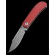 Couteau Kansept Bevy Red Manche G10 Lame Acier 154CM Slip Joint KT2026S2 - Livraison Gratuite
