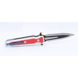 Couteau Stedemon Dongshan Red Manche Alu/G10 Lame Acier D2 Linerlock Clip STEDSRED - Livraison Gratuite