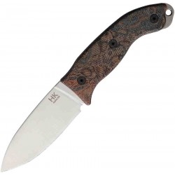 Couteau Bushcraft Ontario Hiking Lame Acier 420HC Manche Micarta Etui Cuir Made In USA ON8187 - Livraison Gratuite