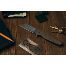Couteau Ontario Besra Cleaver Lame Acier AUS-8 Manche Micarta/Titane IKBS Framelock Clip ON9000 - Livraison Gratuite