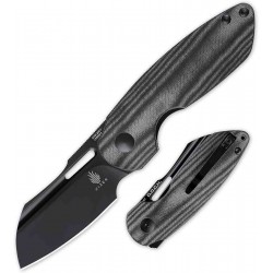 Couteau Kizer October Black Lame CPM-20CV Manche Micarta Linerlock Clip KIV3569A1 - Livraison Gratuite