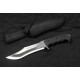 Couteau S-Tec Bowie Chasseur d'Ours Lame Acier 440 Manche G10 Etui Nylon STT228522 - Livraison Gratuite