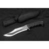 Couteau S-Tec Bowie Chasseur d'Ours Lame Acier 440 Manche G10 Etui Nylon STT228522 - Livraison Gratuite