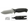 Couteau S-TEC Tactical Lame Acier 440 Scie Manche G10 Etui Nylon STT228635 - Livraison Gratuite