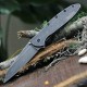 Couteau Kershaw Random Leek A/O Lame Acier 14C28N BlackWashed Manche Acier 410 Framelock USA KS1660RBW - Livraison Gratuite