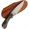 Couteau Bradford Guardian 3 3D Lame Acier AEB-L Manche G-Wood Etui Cuir Made USA BRAD3FE115A - Livraison Gratuite