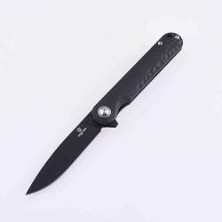 Couteau Shieldon Empoleon Black Lame D2 Manche G10 IKBS Linerlock Etui Nylon SHI9049G1B - Livraison Gratuite