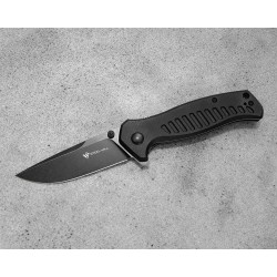 Couteau Steel Will Barghest Black Lame Acier D2 Manche G10 Linerlock Clip SMGF37M03 - Livraison Gratuite