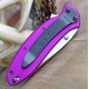 KS1620PUR Kershaw Scallion Purple A/O 420HC Blade Purple Aluminum Handles Linerlock USA - Livraison Gratuite