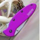 KS1620PUR Kershaw Scallion Purple A/O 420HC Blade Purple Aluminum Handles Linerlock USA - Livraison Gratuite