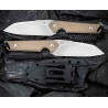 Couteau CIVIVI Kepler Tan Lame Acier 9CR18MoV Manche G10 Etui Kydex CIVC2109B - Livraison Gratuite