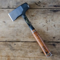 Tomahawk Hache Estwing Fireside Friend Splitting Tool Stacked Leather Made In USA ESFF4SE - Livraison Gratuite