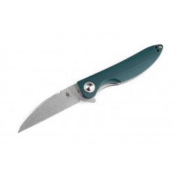 Couteau Kizer Sway Green Button Lock Lame Acier N690 Manche G10 IKBS Clip KIV3566N5 - Livraison Gratuite