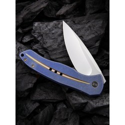 Couteau We Knife Co Ltd Kitefin Blue Lame Acier S35VN Manche Titane IKBS Framelock Clip WE2001F - Livraison Gratuite