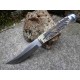 Couteau de Chasse Skinner Lame Acier 440 Manche Résine Etui Nylon Frost Cutlery FSW602SBR - Livraison Gratuite