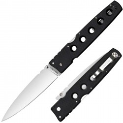 Couteau Cold Steel Hold Out Plain Edge Acier S35VN Plain Manche G-10 Tri-Ad Lock CS11G6 - Livraison Gratuite