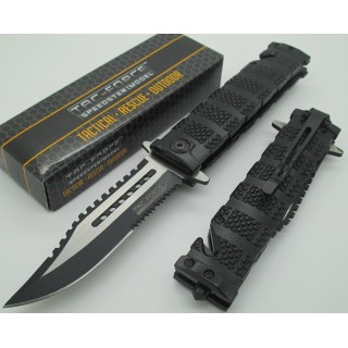 Couteau Tactical Rescue Ouverture Assistée Extraction Evasion Tac Force TF710BK - Livraison Gratuite