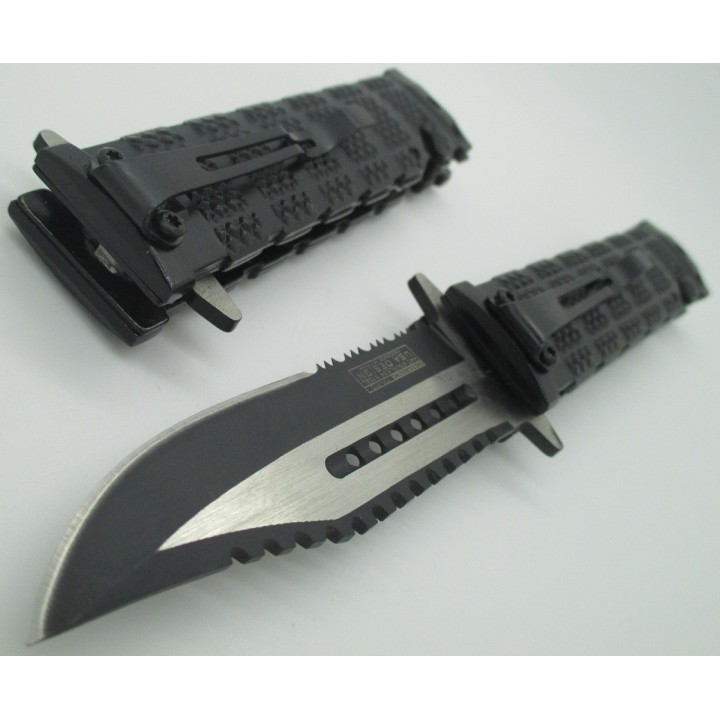 Couteau Tactical Rescue Ouverture Assistée Extraction Evasion Tac Force TF710BK - Livraison Gratuite