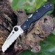 Couteau Spyderco Rescue 3 Manche Black FRN Acier VG-10 Serrated Made In Japan SC14FSBKBL3 - Livraison Gratuite