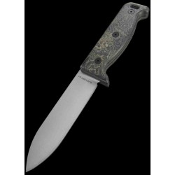 Couteau Buschraft Ontario Blackbird ML5 Lame Acier 420HC Manche Micarta Etui Cuir Made In USA ON7502 - Livraison Gratuite