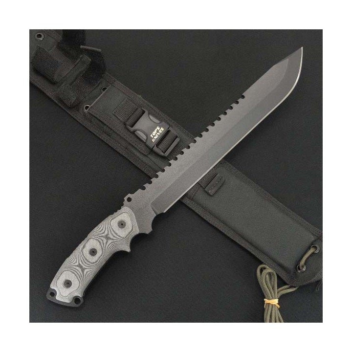 Couteau de Survie Tops Knives Tops Steel Eagle Micarta Acier 1095 Made In USA TP111AHP - Livraison Gratuite