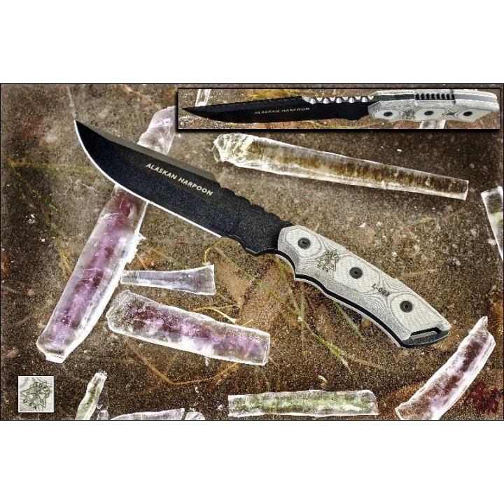 Couteau De Survie TOPS Alaskan Harpoon Acier 1095 Manche Micarta Tops Knive Made In USA TP906 - Livraison Gratuite