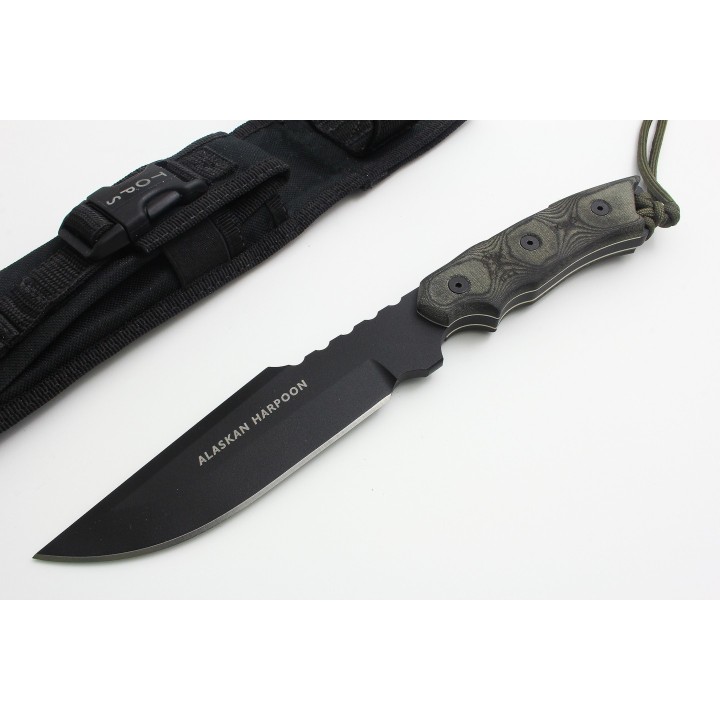 Couteau De Survie TOPS Alaskan Harpoon Acier 1095 Manche Micarta Tops Knive Made In USA TP906 - Livraison Gratuite