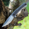 Couteau Kansept Kratos Damas Manche FibreCarbone/Titane IKBS Clip K1024A5 - Livraison Gratuite