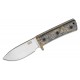 Couteau Ontario ADK Valley Hunter Lame Acier 420HC Manche Micarta Etui Cuir Made USA ON8188 - Livraison Gratuite