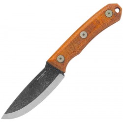 Couteau Condor Mountain Pass Carry Fixed Lame Acier 440C Manche Micarta Etui Cuir Salvador CTK283735C - Livraison Gratuite