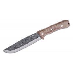 Couteau Condor Mountain Pass Camp Lame Acier 1095 Manche Micarta Etui Cuir Salvador CTK28357HC - Livraison Gratuite