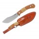 Couteau Condor Mountain Mountaineer Trail Lame Acier 440C Manche Noyer Etui Cuir Salvador CTK1204124C - Livraison Gratuite