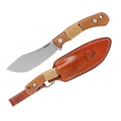 Couteau Condor Mountain Mountaineer Trail Lame Acier 440C Manche Noyer Etui Cuir Salvador CTK1204124C - Livraison Gratuite