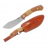 Couteau Condor Mountain Mountaineer Trail Lame Acier 440C Manche Noyer Etui Cuir Salvador CTK1204124C - Livraison Gratuite