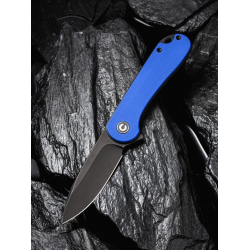 Couteau CIVIVI Elementum Blue Lame Acier D2 Black Manche G-10 IKBS Clip CIVC907X - Livraison Gratuite