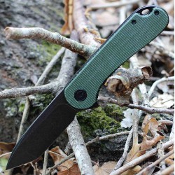 Couteau Civivi Elementum Tanto Green Lame Acier D2 Manche Micarta IKBS Linerlock Clip CIVC907TE - Livraison Gratuite