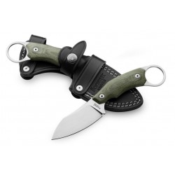 Couteau Karambit LionSteel H1 Lame Acier M390 Manche Green Micarta Etui Cuir Made Italy LSTH1CVG - Livraison Gratuite