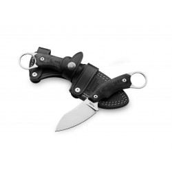 Couteau Karambit LionSteel H1 Lame Acier M390 Manche Black Micarta Etui Cuir Made Italy LSTH1GBK - Livraison Gratuite