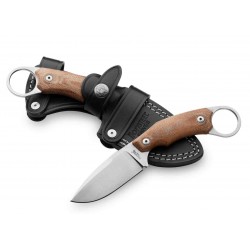 Couteau Karambit LionSteel H2 Lame Acier M390 Manche Natural Micarta Etui Cuir Made Italy LSTH2CVN - Livraison Gratuite