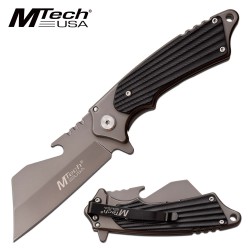 MTA1186GY Couteau MTech Butcher A/O Lame Acier 3Cr13 Manche G10 Linerlock Clip - Livraison Gratuite