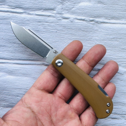 Couteau Kansept Wedge Brown Manche Micarta Lame Acier 154CM Lockback KT2026B9 - Livraison Gratuite