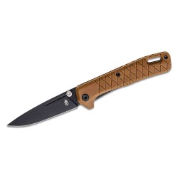 Couteau Gerber Zilch Coyote Lame Acier 7Cr17MoV Manche Brown GRN Linerlock Clip G30001880 - Livraison Gratuite