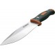 Couteau de Survie Outdoor Life Lame Acier 7Cr17MoV Manche Fibre Nylon Etui FRN OLFIX001OGN - Livraison Gratuite